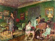 Edouard Vuillard Madame Andre Wormser and her Children oil on canvas